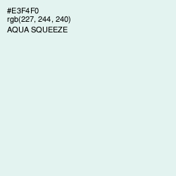 #E3F4F0 - Aqua Squeeze Color Image